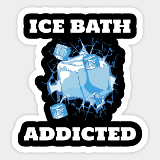 Ice Bath Ice Swimming Sticker